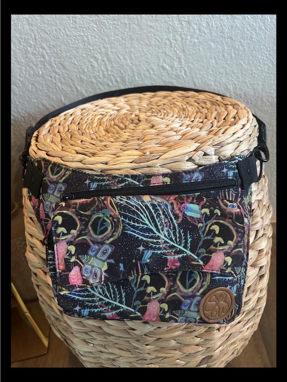 Sipsey Wilder Hip Bag Fanny Pack Psychedelic Nature Mushroom Moth Fern Excellent